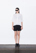 Load image into Gallery viewer, BOX FRILL LINEN BLOUSE 003 - WHITE
