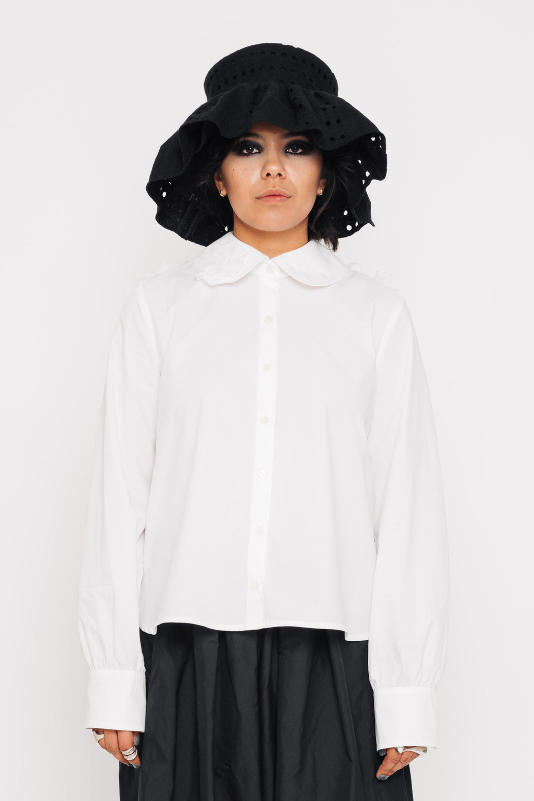 ROSETTE SHIRT 001 - WHITE