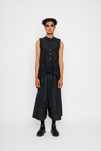 DROP CROTCH CULOTTES 001 - BLACK