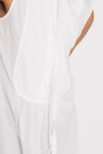 Load image into Gallery viewer, SLEEVELESS BIBBED SHIRT DRESS 001 - WHITE
