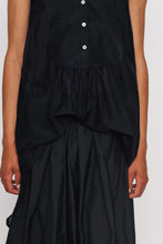 Load image into Gallery viewer, SLEEVELESS BIBBED SHIRT DRESS 001 - BLACK
